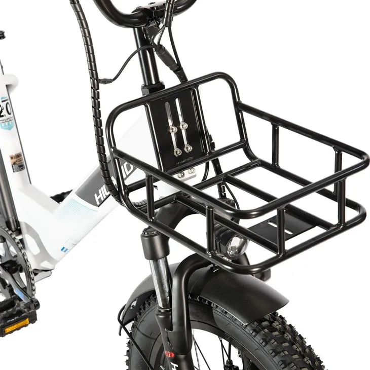 HILAND 20Inch E Bike 250w Rear Hub Motor Aluminium Alloy Frame 7 Speed Fat Tire Electric Cargo Bicycle high quality