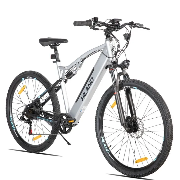 JOYKIE New Design HILAND MTB Electric Mountain Bike Full Suspension 36V 10.4ah 27.5 Inch Disc Brake best