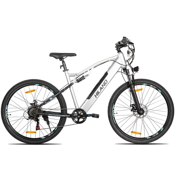 JOYKIE New Design HILAND MTB Electric Mountain Bike Full Suspension 36V 10.4ah 27.5 Inch Disc Brake factory