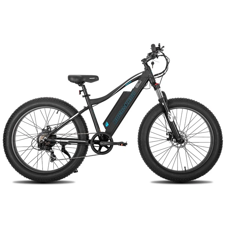 ROCKSHARK Wholesale 26 Inch 48v 11.6 Ah Lithium Lion Battery Ebike 500W Mountain Mtb Fat Tire Ebike