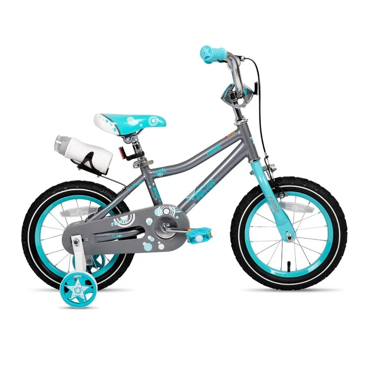 JOYKIE JOYSTAR 14 16 18 Inch Kids Bicycle With Training Wheels, Basket And Handbrake Girls Bike For 3-9 Years Old
