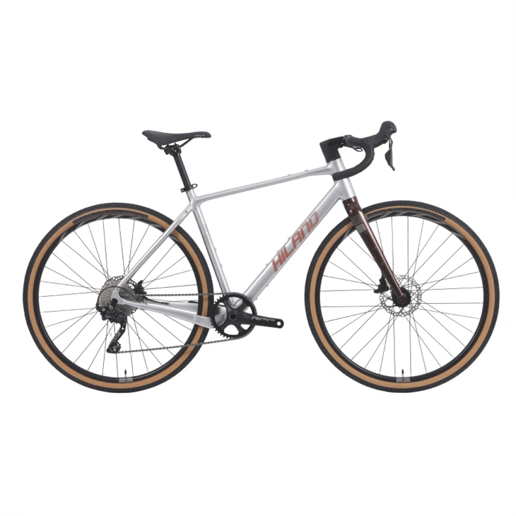 Road Bike Gravel Bike HILAND Hydraulic Disc Brake 700c 10 Speed Full Alloy Frame Bicycle