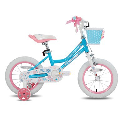 JOYKIE JOYSTAR 12 14 16 18 20 Inch Front Basket Training Wheels Chain Guard Cute Colors Made in China High-Quality Kids' Bike