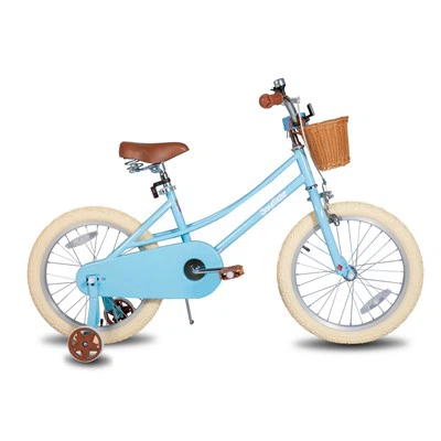 JOYKIE JOYSTAR 12/14/16/20 Inch Kids Bike For 3-12 Years Girls With Training Wheels & Basket 20 Inch With Kickstand